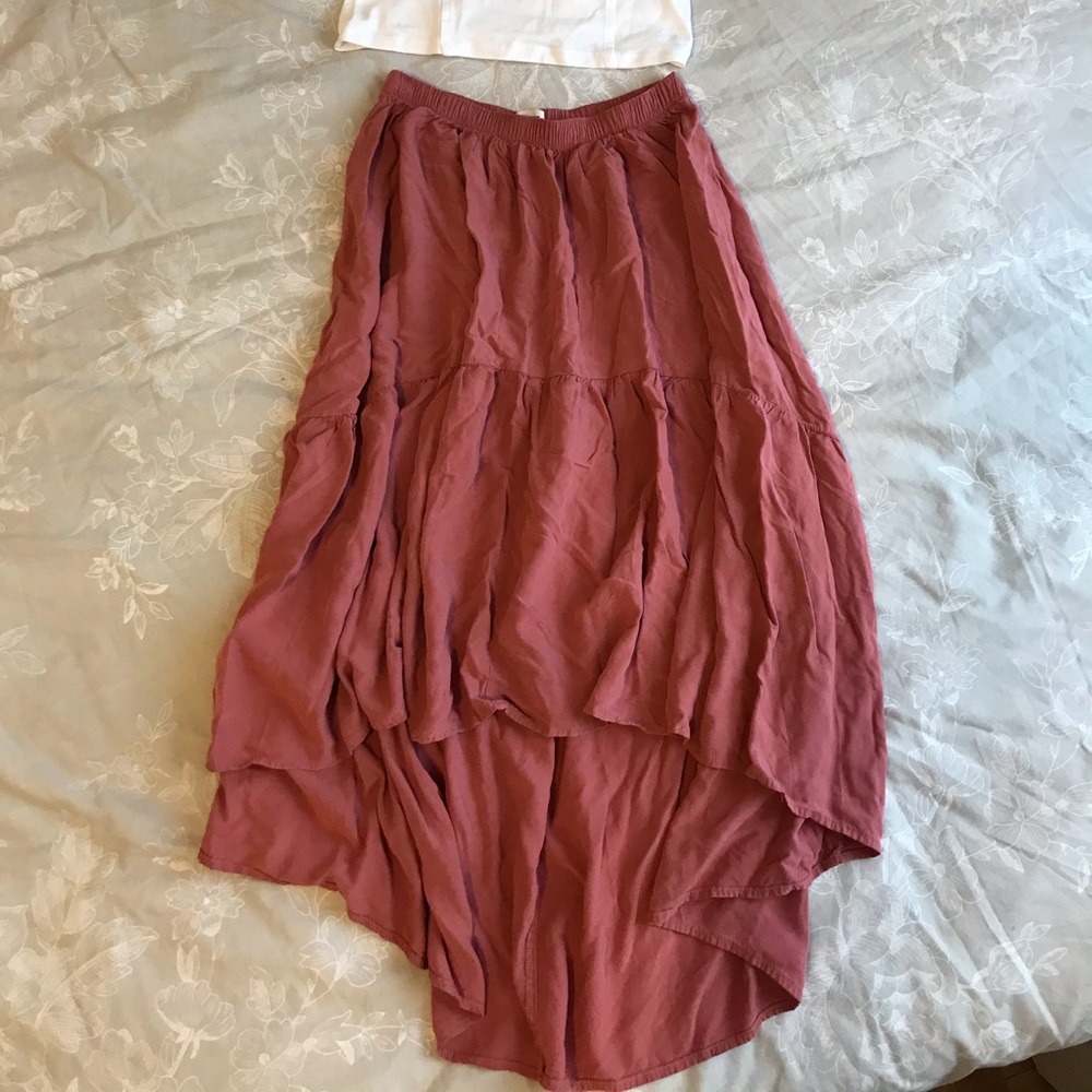 ⚡️3/30⚡️ Garage | Hi-lo Dusty Pink Skirt